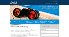 Desktop Screenshot of effective-purchasing.com
